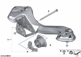 Sospensione del cambio diagram for BMW X5 E53 4.8is