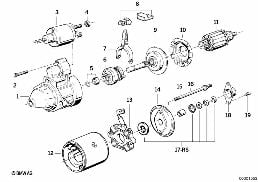 STARTER MOTOR SEP COMPONENTS 1.4KW