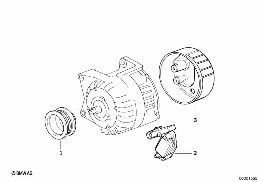 ALTERNATOR PARTS 95A diagram for BMW 3 Series E36 325tds