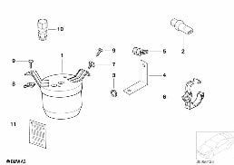 DRYING CONTAINER/SMALL PARTS diagram for BMW Z3 E36 2.8
