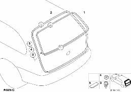 Dichtung Heckklappe diagram for BMW 3 Series E46 316i