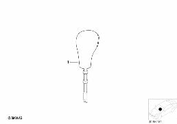 Pommeau de levier selecteur diagram for BMW 5 Series E39 525td