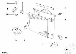 集风罩 diagram for BMW 5 Series E39 523i