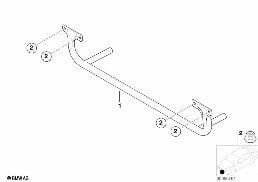UNDERRIDE PROTECTION diagram for BMW X5 E53 4.4i