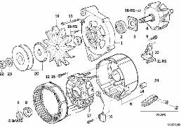 ALTERNATOR PARTS 90A