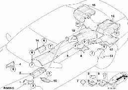 Isolation thermique diagram for BMW 5 Series E39 525td