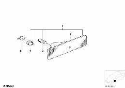 SIDE MARKER LIGHT diagram for BMW 5 Series E34 525i
