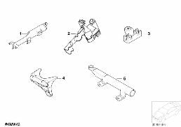 Divers supports de cable diagram for BMW 7 Series E38 750iLS