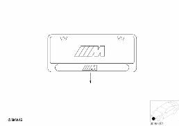 Rámeček registrační značky diagram for BMW 5 Series E39 M5