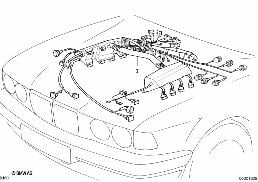 ENGINE WIRING HARNESS diagram for BMW 7 Series E38 740i