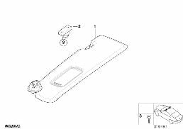 선바이저 diagram for BMW 3 Series E46 318Ci