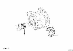 ALTERNATOR, INDIVIDUAL PARTS 80A diagram for BMW 3 Series E36 318i