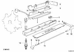 点火线/火花塞 diagram for BMW 3 Series E36 318i