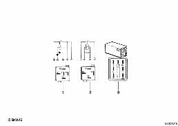 Przekaźnik silnika diagram for BMW 3 Series E36 325is