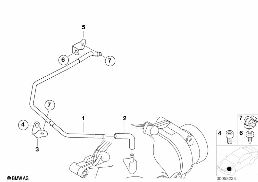 Vorderachsgetriebe-Entlüftung/Allrad diagram for BMW X5 E53 3.0d