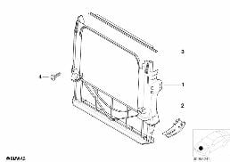COOLING HOLDER diagram for BMW X5 E53 4.4i