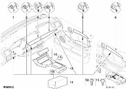 LIGHT REAL POPLAR WOOD TRIM diagram for BMW X5 E53 4.4i