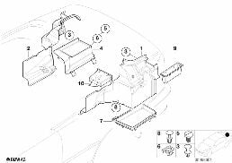 트림 패널,트렁크룸,측면 diagram for BMW 3 Series E46 318Ci