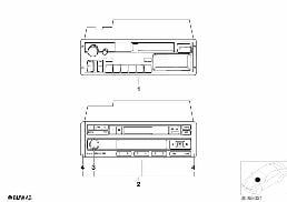 RADIO BMW REVERSE RDS diagram for BMW Z3 E36 2.2i