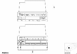 RADIO BMW BUSINESS CD RDS diagram for BMW 8 Series E31 850Ci