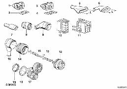 Kabelschoenverbinding diagram for BMW 5 Series E34 525ix