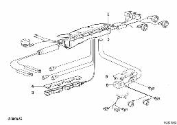 发动机电线束 diagram for BMW 3 Series E36 318i
