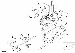 AUTOM.TRANSMISS.STEPTRONIC SHIFT PARTS diagram for BMW 3 Series E46 328i