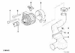 ALTERNATOR PARTS 140A diagram for BMW 5 Series E39 540i