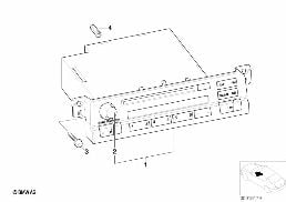 MODIFICAT. RADIO REVERSE TO BUSINESS CD diagram for BMW 3 Series E46 318i