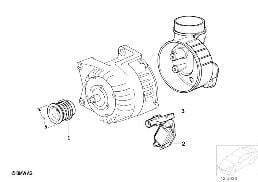 Generator enskilda delar 115A diagram for BMW 3 Series E36 M3