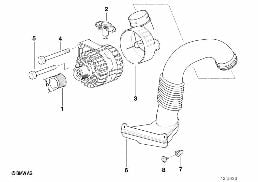 Pièces d'alternateur 140A diagram for BMW 5 Series E39 525td