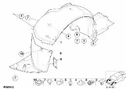 WHEELARCH TRIM diagram for BMW 3 Series E46 M3