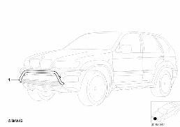 Pałąk przedni diagram for BMW X5 E70 3.0si