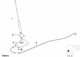 Антенна радиоприемника diagram for BMW 3 Series E46 318Ci