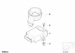 EWS CONTROL UNIT/TR MODULE/SUPPORT diagram for BMW X3 E83 LCI 1.8d