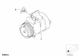 ES compresseur de climatisation diagram for BMW 5 Series E39 525td