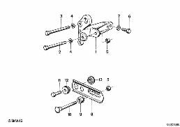 Dynamoaanbouwdelen diagram for BMW 3 Series E30 318i