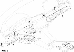 KNEE PROTECTOR diagram for BMW 3 Series E46 M3