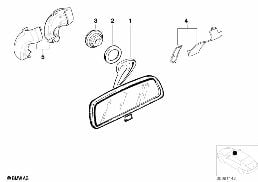 INTERIOR MIRROR diagram for BMW 3 Series E36 323i