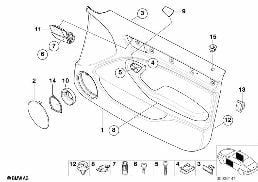 DOOR TRIM PANEL, FRONT diagram for BMW 3 Series E46 318i