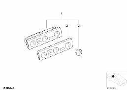 AIR CONDITIONING CONTROL diagram for BMW 3 Series E46 318i