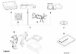 NAVIGATION ARROW DISPL./INDIV.PARTS diagram for BMW 3 Series E46 318i