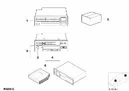 RADIO BAVARIA C BUSINESS diagram for BMW 8 Series E31 850Ci
