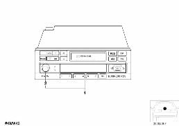RADIO BMW BUSINESS RDS diagram for BMW Z3 E36 2.2i