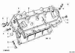 ENGINE BLOCK diagram for BMW 3 Series E21 320