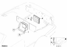 SKI BAG diagram for BMW 3 Series E46 318Ci