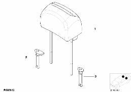 REAR SEAT HEAD RESTRAINT
