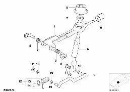 GEAR SHIFTING,MECH.TRANSM./DIESEL diagram for BMW 3 Series E46 330d