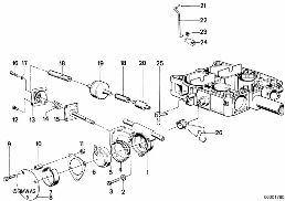 AUTOMATIC CHOKE diagram for BMW 7 Series E23 730