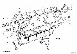 ENGINE BLOCK diagram for BMW 5 Series E12 518
